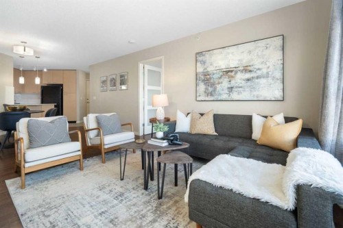408-5115 Richard Road Sw, Calgary, AB - Indoor Photo Showing Living Room