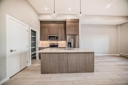 2318-60 Skyview Ranch Road Ne, Calgary, AB - Indoor Photo Showing Kitchen With Stainless Steel Kitchen
