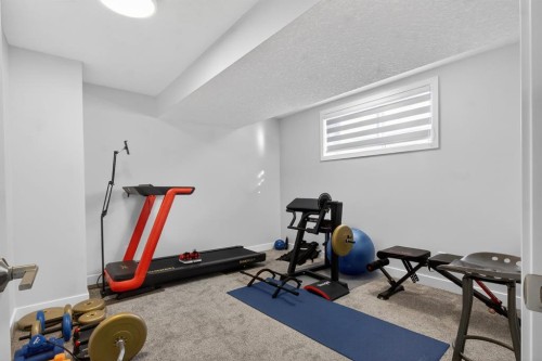 109 Legacy Glen Point Se, Calgary, AB - Indoor Photo Showing Gym Room