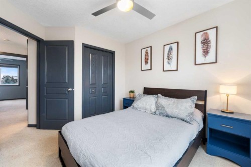 44 Cranberry Way Se, Calgary, AB - Indoor Photo Showing Bedroom