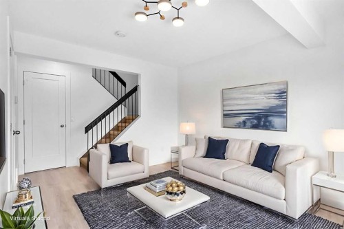10-1055 72 Avenue Nw, Calgary, AB - Indoor Photo Showing Living Room