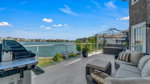 155 Coral Shores Landing Ne, Calgary, AB - Outdoor With Body Of Water With Deck Patio Veranda