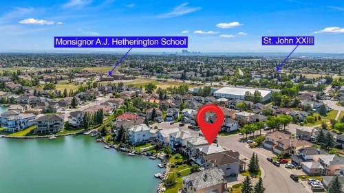 155 Coral Shores Landing Ne, Calgary, AB - Outdoor With Body Of Water With View