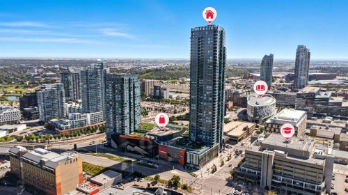 1407-530 3 Street Se, Calgary, AB - Outdoor With View