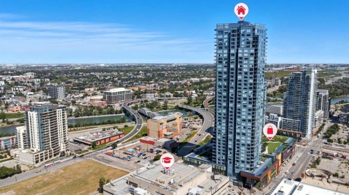 1407-530 3 Street Se, Calgary, AB - Outdoor With View