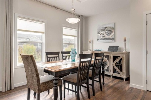 165 Sundown Road, Cochrane, AB - Indoor Photo Showing Dining Room