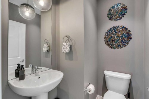 84 Masters Heights Se, Calgary, AB - Indoor Photo Showing Bathroom