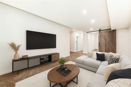68 Masters Street Se, Calgary, AB - Indoor Photo Showing Living Room