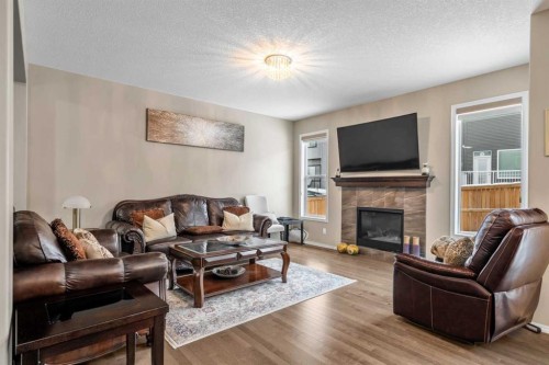 47 Nolancliff Place Nw, Calgary, AB - Indoor Photo Showing Living Room With Fireplace