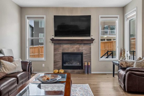 47 Nolancliff Place Nw, Calgary, AB - Indoor Photo Showing Living Room With Fireplace
