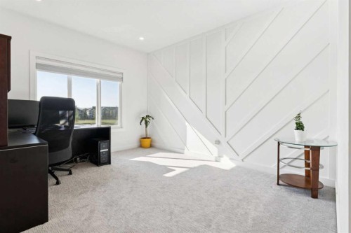 51 Midgrove Drive Sw, Airdrie, AB - Indoor Photo Showing Office