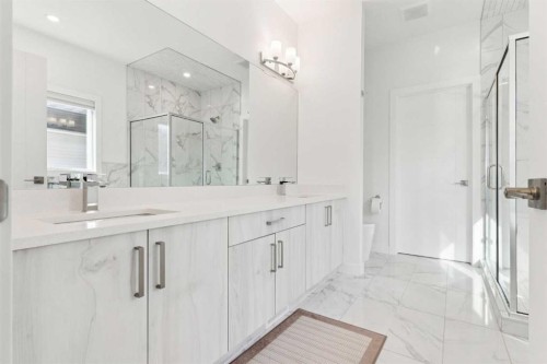 51 Midgrove Drive Sw, Airdrie, AB - Indoor Photo Showing Bathroom