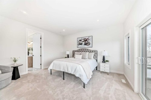 39B Moncton Road Ne, Calgary, AB - Indoor Photo Showing Bedroom