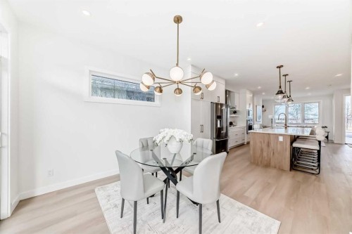 39B Moncton Road Ne, Calgary, AB - Indoor Photo Showing Dining Room