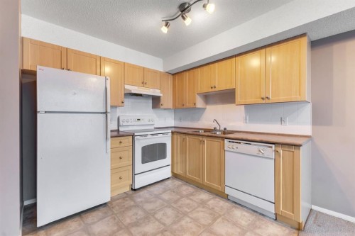 1109-505 Railway Street West, Cochrane, AB - Indoor Photo Showing Kitchen With Double Sink
