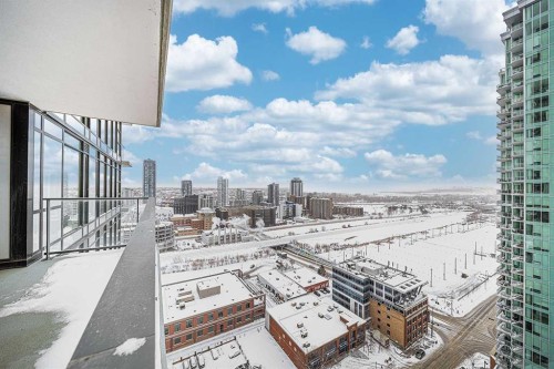 2203-1122 3 Street Se, Calgary, AB - Outdoor With Balcony With View