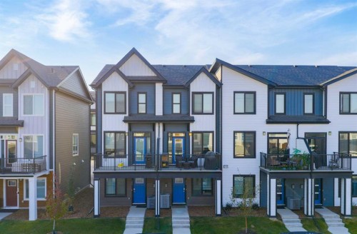 364 Seton Villas Se, Calgary, AB - Outdoor With Balcony With Facade