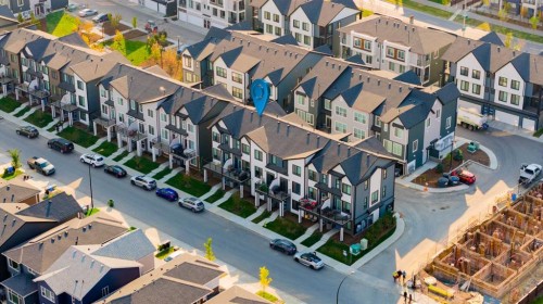 364 Seton Villas Se, Calgary, AB - Outdoor With View