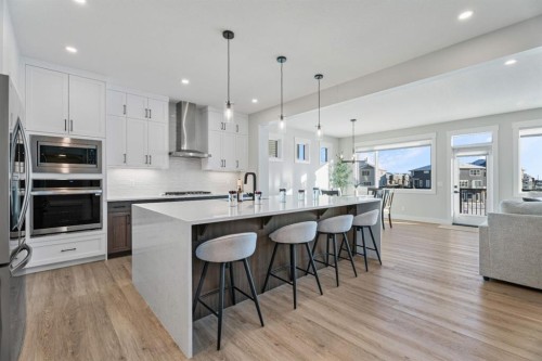 235 Chelsea Park, Chestermere, AB - Indoor Photo Showing Kitchen With Upgraded Kitchen
