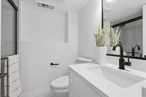 128 Deermoss Crescent Se, Calgary, AB - Indoor Photo Showing Bathroom