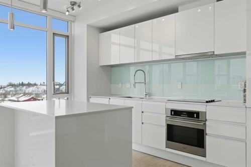 1002-1122 3 Street Se, Calgary, AB - Indoor Photo Showing Kitchen With Upgraded Kitchen