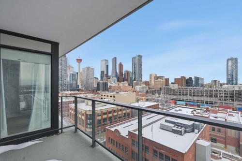 1002-1122 3 Street Se, Calgary, AB - Outdoor With Balcony With View