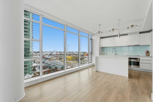 1002-1122 3 Street Se, Calgary, AB - Indoor Photo Showing Kitchen