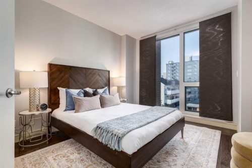 500-817 15 Avenue Sw, Calgary, AB - Indoor Photo Showing Bedroom