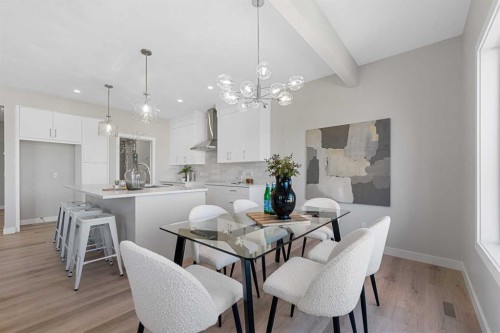 19 Clearwater Lane, Chestermere, AB - Indoor Photo Showing Dining Room