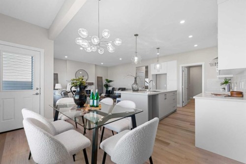 19 Clearwater Lane, Chestermere, AB - Indoor Photo Showing Dining Room