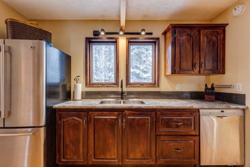 51 Manyhorses Drive, Rural Rocky View County, AB - Indoor Photo Showing Kitchen With Double Sink