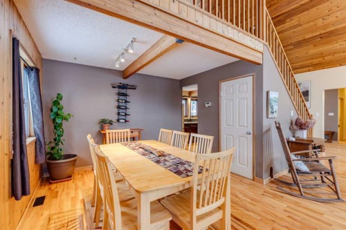 51 Manyhorses Drive, Rural Rocky View County, AB - Indoor Photo Showing Dining Room