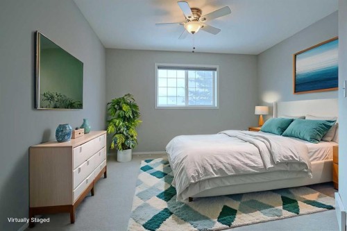 322 Country Village Cape Ne, Calgary, AB - Indoor Photo Showing Bedroom