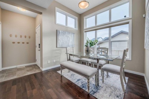69 Skyview Point Common Ne, Calgary, AB - Indoor Photo Showing Dining Room