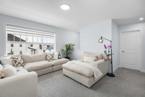 158 Magnolia Path Se, Calgary, AB - Indoor Photo Showing Living Room