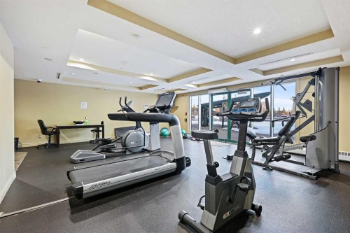 432-3111 34 Avenue Nw, Calgary, AB - Indoor Photo Showing Gym Room