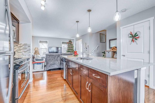 30 Nolanfield Heights Nw, Calgary, AB - Indoor Photo Showing Kitchen With Upgraded Kitchen