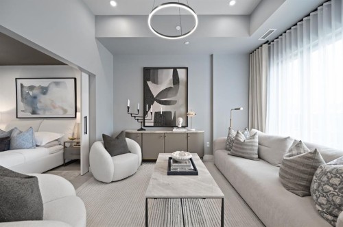 103-8375 Broadcast Avenue Sw, Calgary, AB - Indoor Photo Showing Living Room