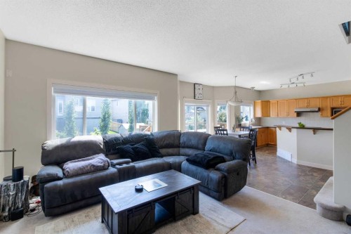 344 Windermere Drive, Chestermere, AB - Indoor Photo Showing Living Room