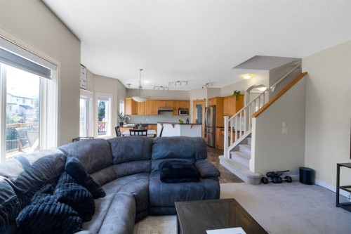 344 Windermere Drive, Chestermere, AB - Indoor Photo Showing Living Room