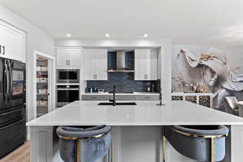 49 Legacy Glen Circle Se, Calgary, AB - Indoor Photo Showing Kitchen With Upgraded Kitchen