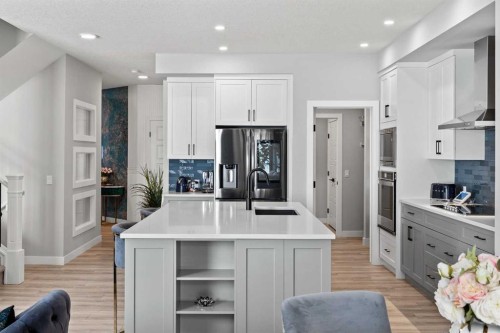 49 Legacy Glen Circle Se, Calgary, AB - Indoor Photo Showing Kitchen With Upgraded Kitchen