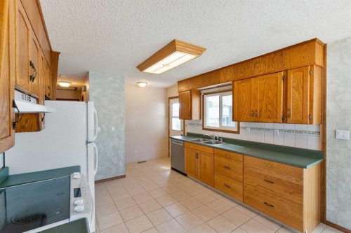 125 Big Springs Drive, Airdrie, AB - Indoor Photo Showing Kitchen With Double Sink
