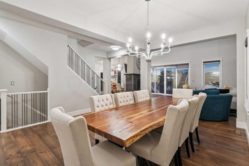 163 Masters Cove Se, Calgary, AB - Indoor Photo Showing Dining Room