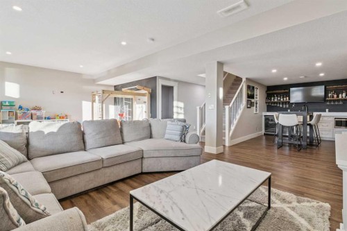 163 Masters Cove Se, Calgary, AB - Indoor Photo Showing Living Room