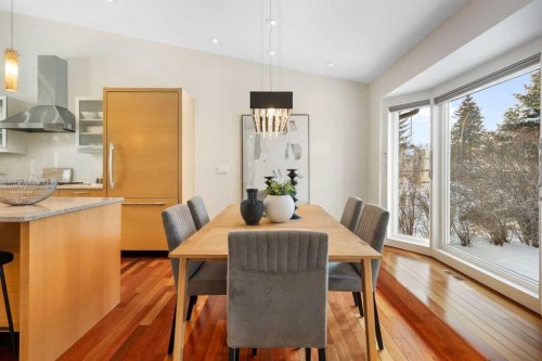 211 Coach Side Road Sw, Calgary, AB - Indoor Photo Showing Dining Room