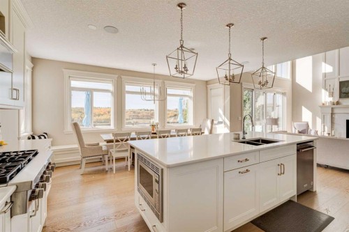 147 Legacy Mount Se, Calgary, AB - Indoor Photo Showing Kitchen With Double Sink With Upgraded Kitchen
