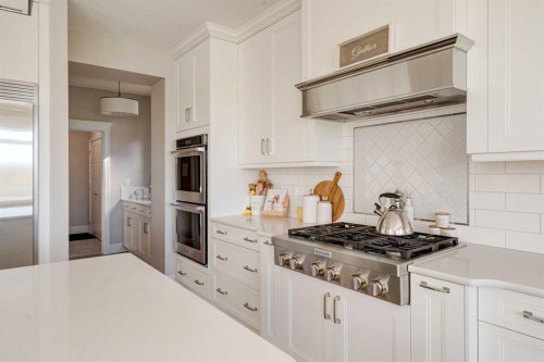 147 Legacy Mount Se, Calgary, AB - Indoor Photo Showing Kitchen With Upgraded Kitchen