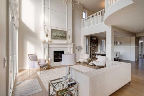 147 Legacy Mount Se, Calgary, AB - Indoor Photo Showing Living Room With Fireplace