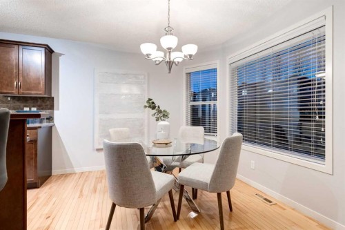 120 New Brighton Lane Se, Calgary, AB - Indoor Photo Showing Dining Room